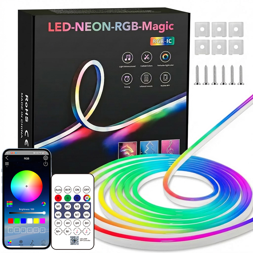 Home Decor App - Strip LED Neon RGB Bluetooth 1-10m