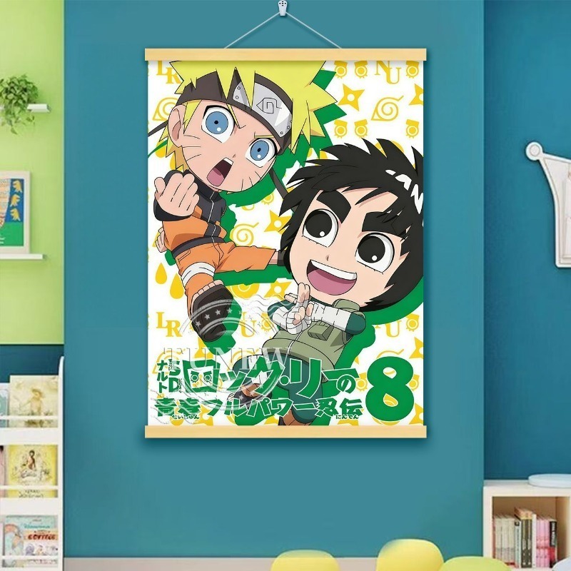 Home Decor Ai - Poster Gulungan Naruto Rock Lee Versi