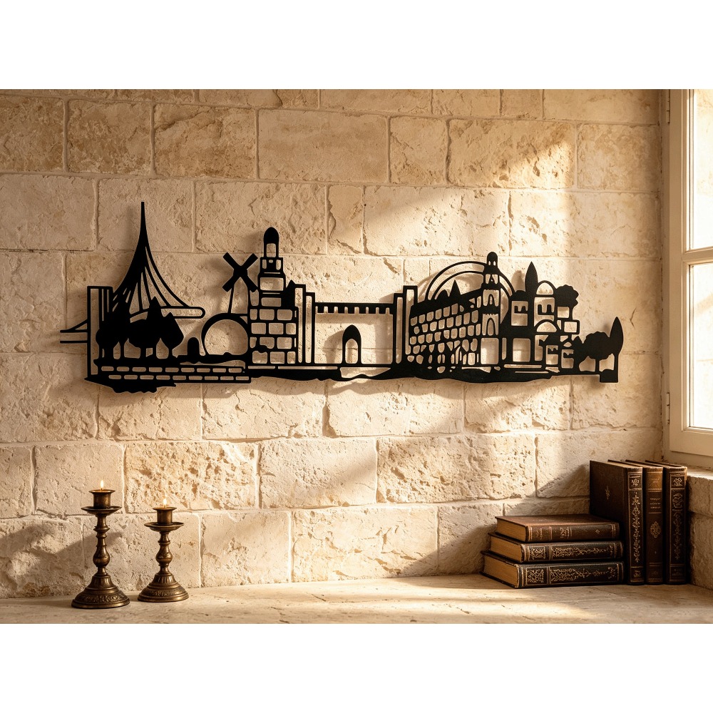 Home Decor You - CIFBUY Seni Dinding Logam Dekorasi Siluet