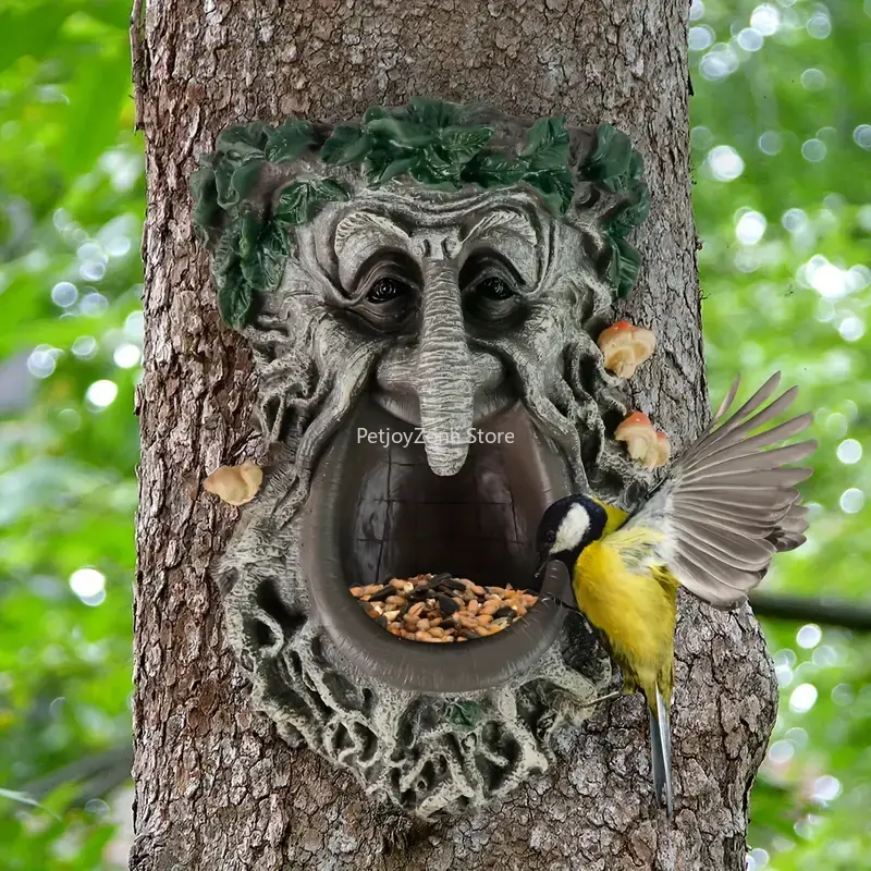 Home Decor Garden - Tempat Makan Burung Liar Bentuk Wajah