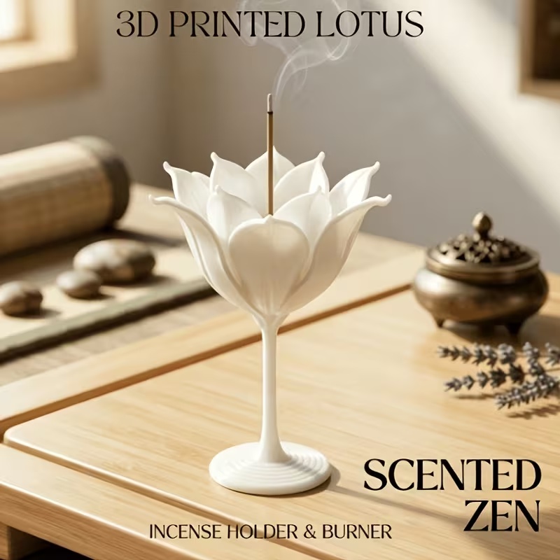 Home Decor Humacao - Tempat Dupa Teratai Cetak 3D Modern,