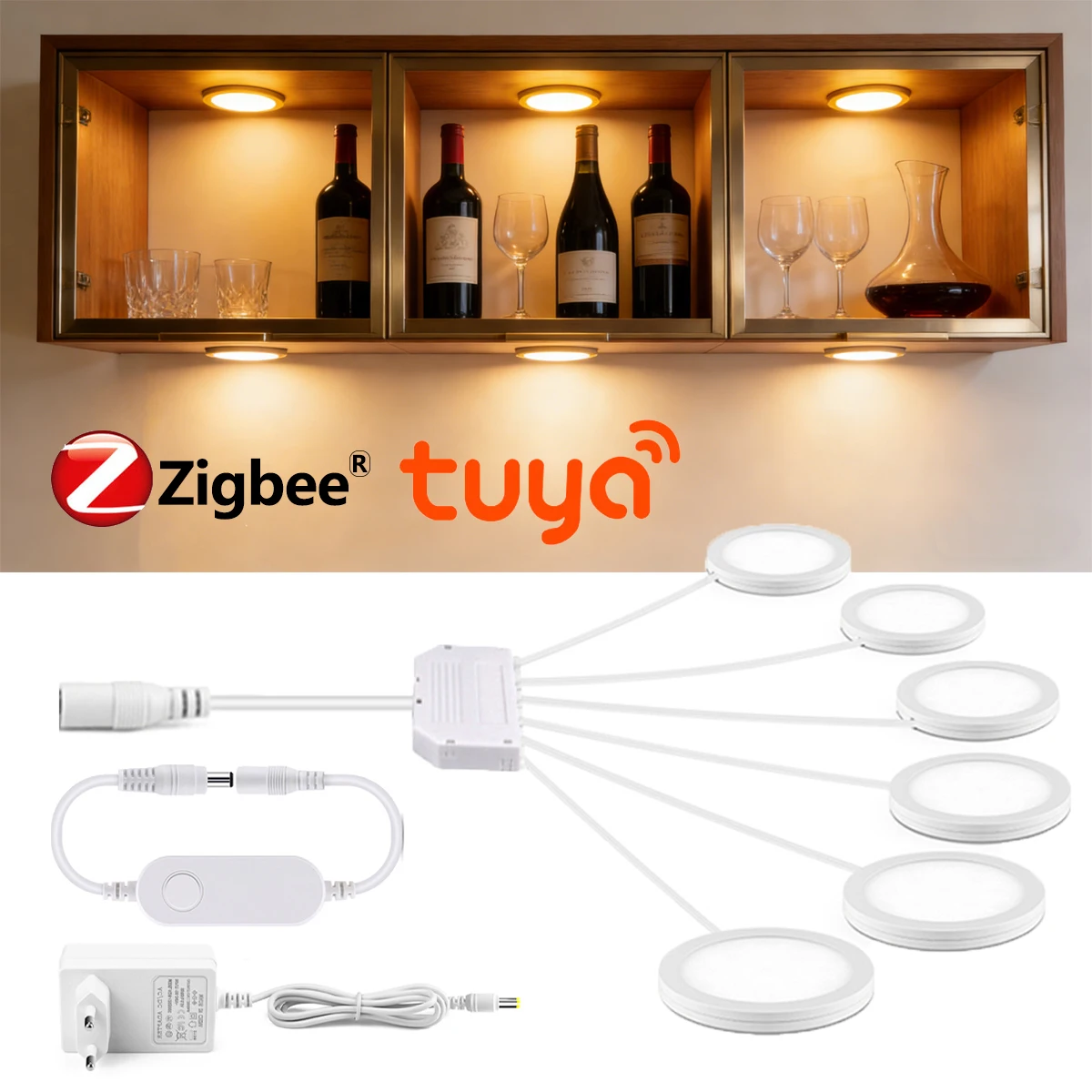 Home Decor App - Lampu LED Kontrol Suara Zigbee Tuya