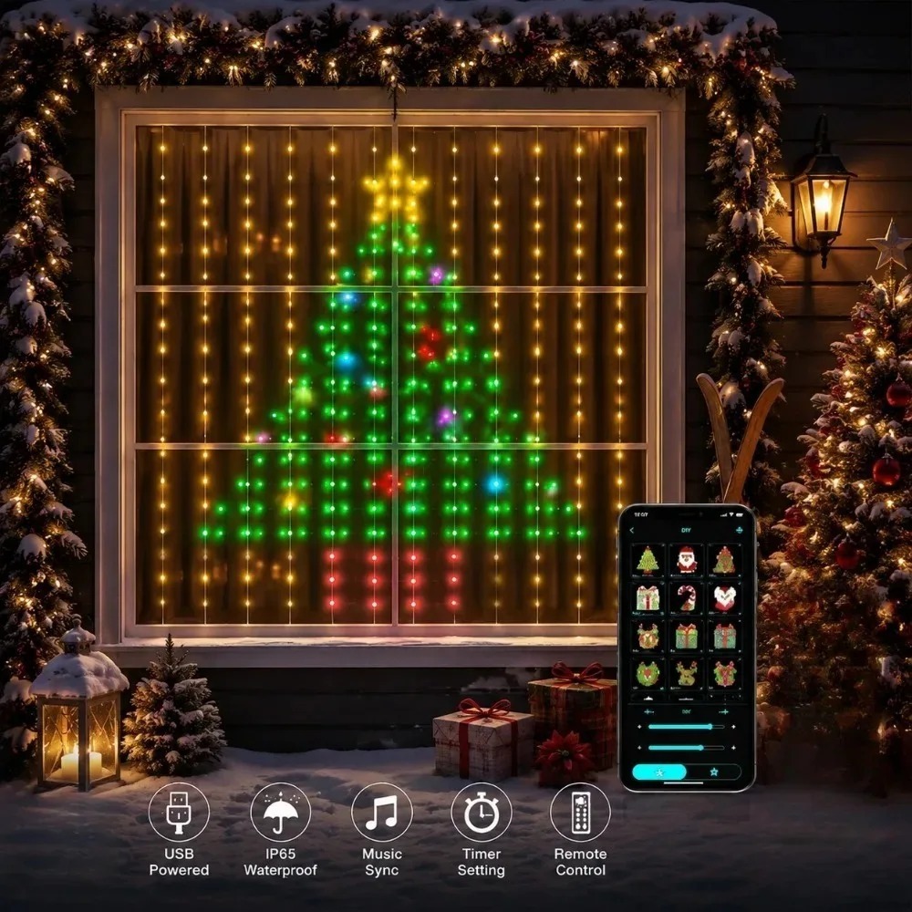 Home Decor App - Lampu Tirai LED Pixel dengan Kontrol
