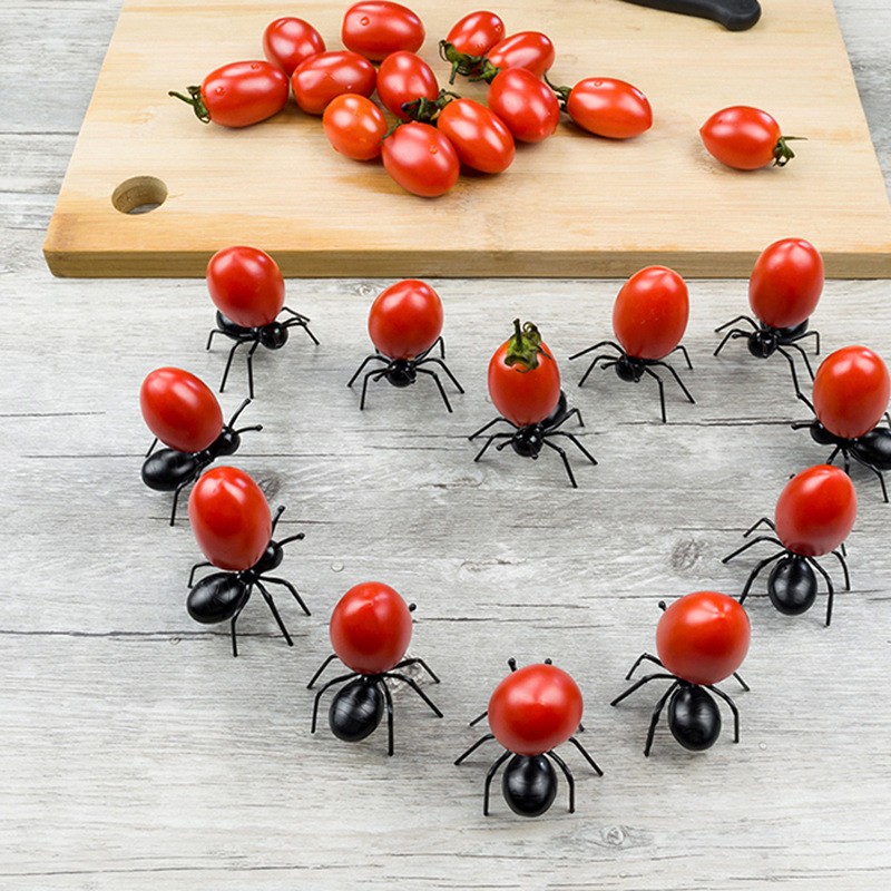 Home Decor Humacao - 24Pcs Tusuk Buah Bentuk Semut Dekorasi