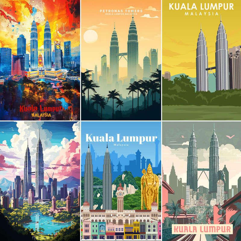 Home Decor Kuala Lumpur - Poster Tempat Wisata Perjalanan Kuala Lumpur