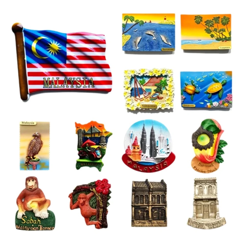 Home Decor Kuala Lumpur - Magnet Kulkas 3D Malaysia, Menara Kembar