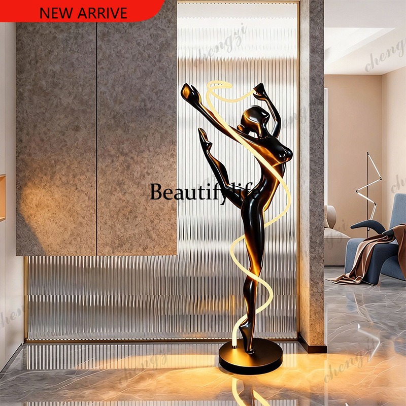 Home Decor Exhibition - Patung seni humanoid penari streamer H132,