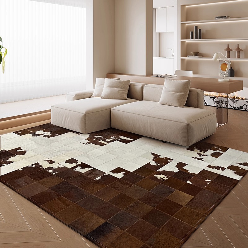 Cowhide Rug Faux - Karpet Ruang Tamu Kulit Sapi Mewah