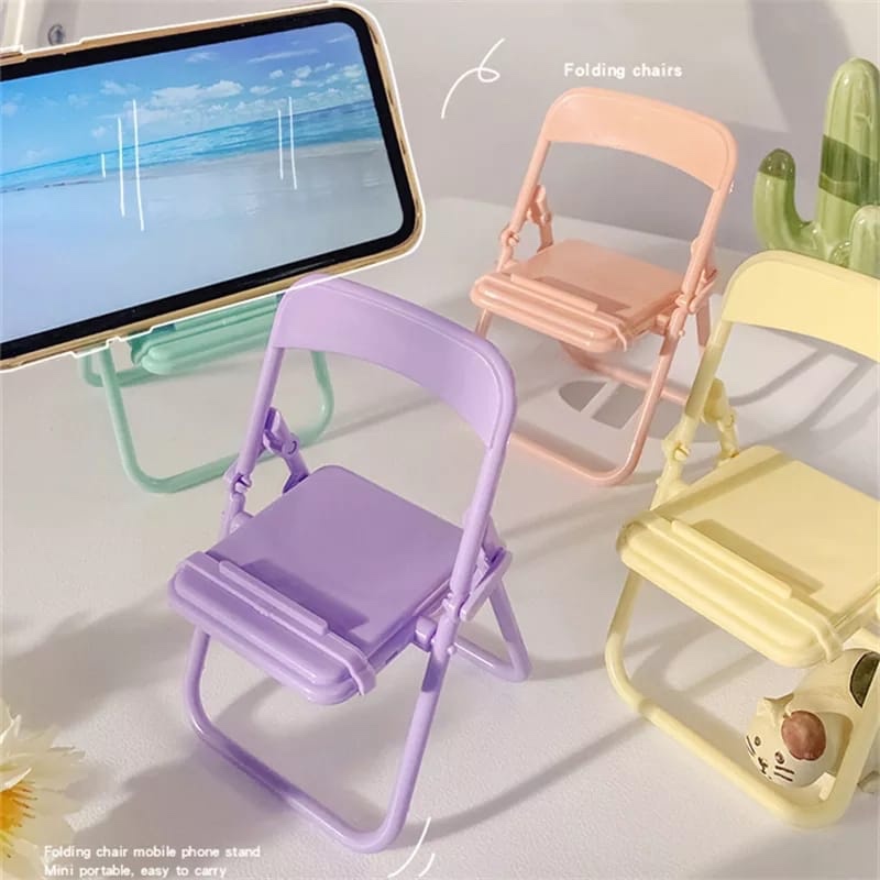 Home Decor Deals - Penyangga Ponsel Kreatif Bentuk Kursi Lucu,