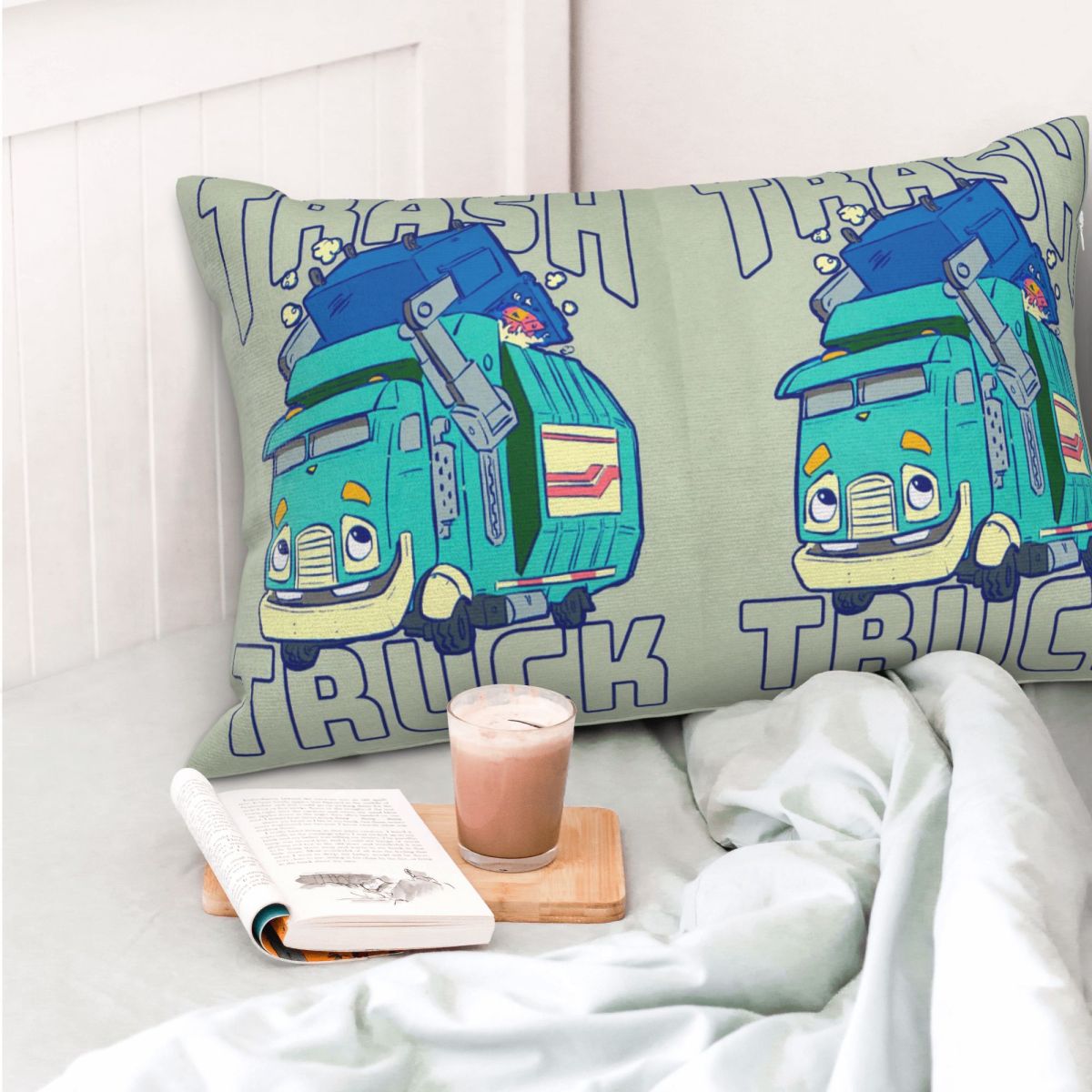 Home Decor Netflix - Sarung Bantal Persegi Panjang Kartun Truk
