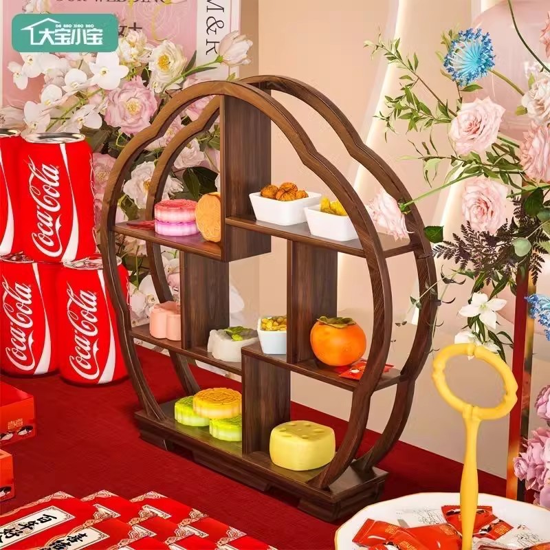 Home Decor Exhibition - Stand Pajangan Kayu, Rak Teko Oriental