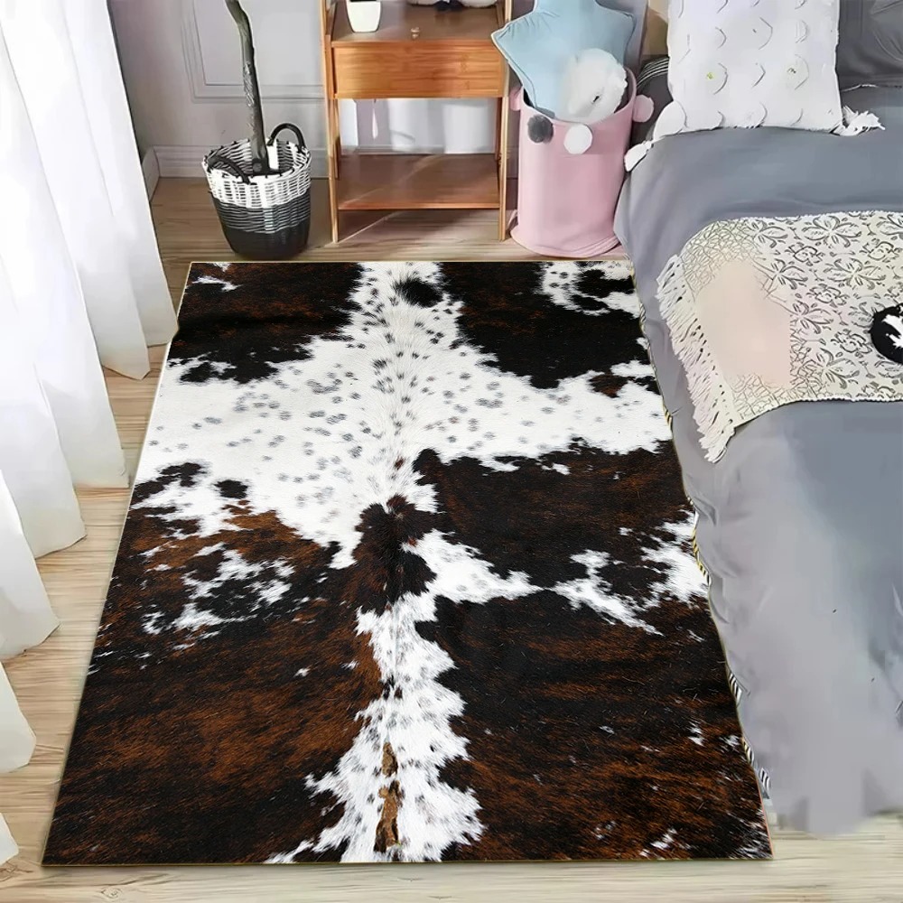 Cowhide Rug Faux - Karpet Lantai Motif Kulit Sapi Imitasi