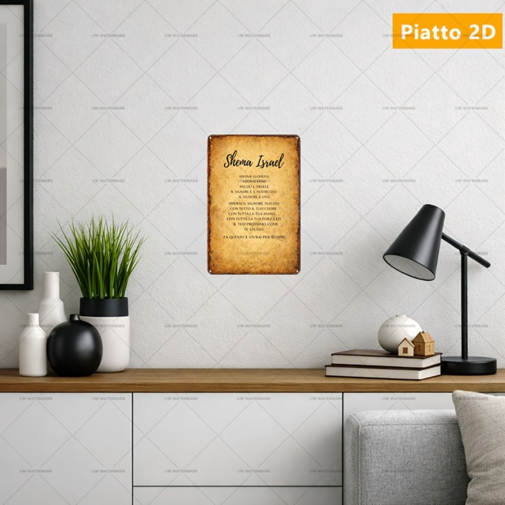 Home Decor You - CIFBUY Seni Dinding Aluminium Kaligrafi Ibrani