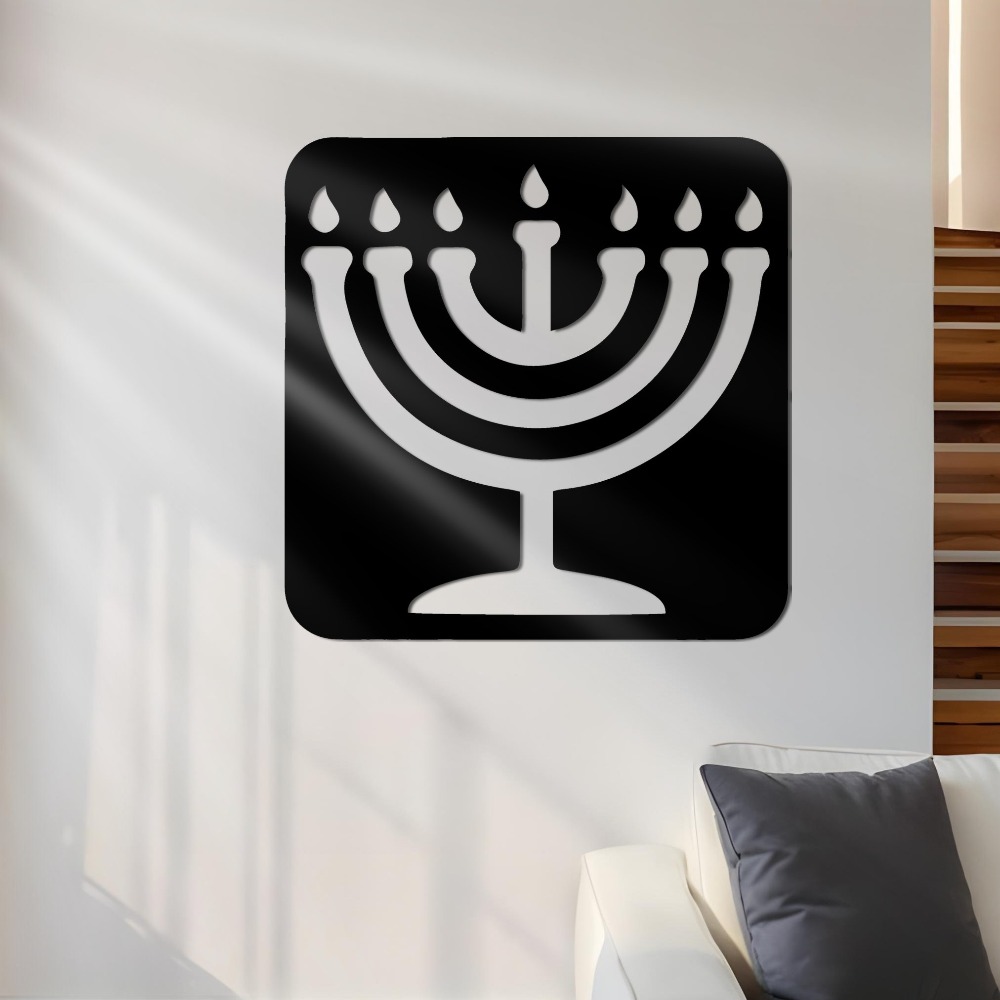 Home Decor You - CIFBUY Hiasan Dinding Besi Vintage Menorah