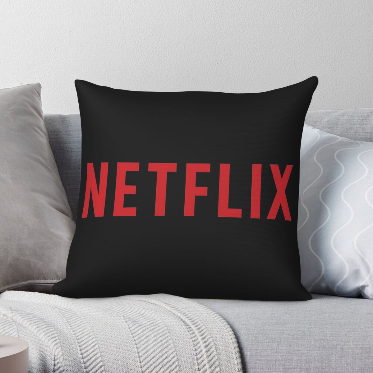 Home Decor Netflix - Sarung Bantal Persegi Logo Netflix Sarung