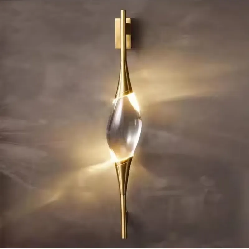 Lampu Dinding LED Kristal Emas - Home Decor Light ulasan dan harga