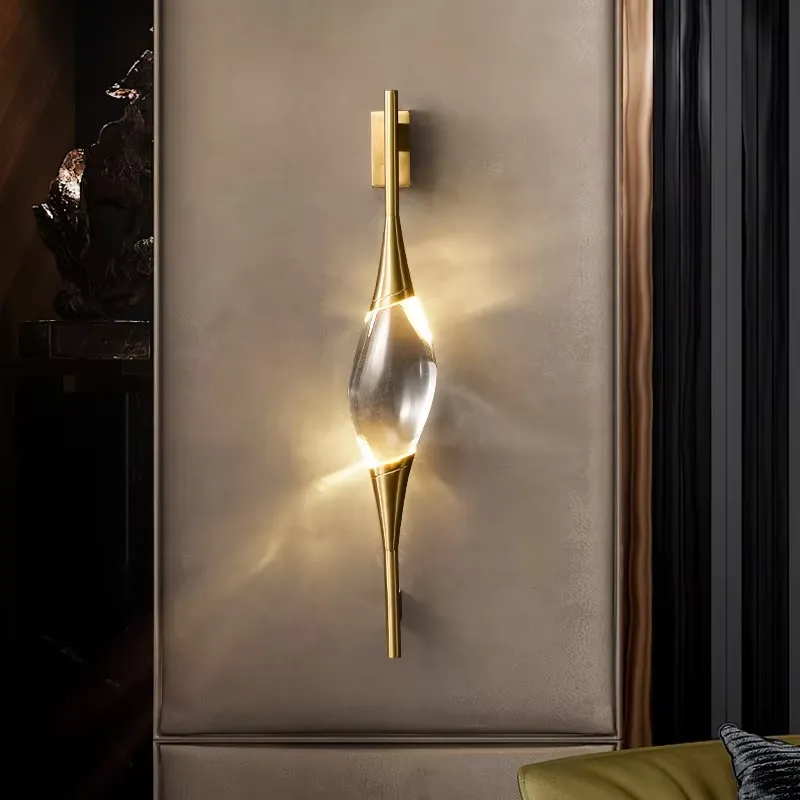 Lampu Dinding LED Kristal Emas - Home Decor Light ulasan dan harga