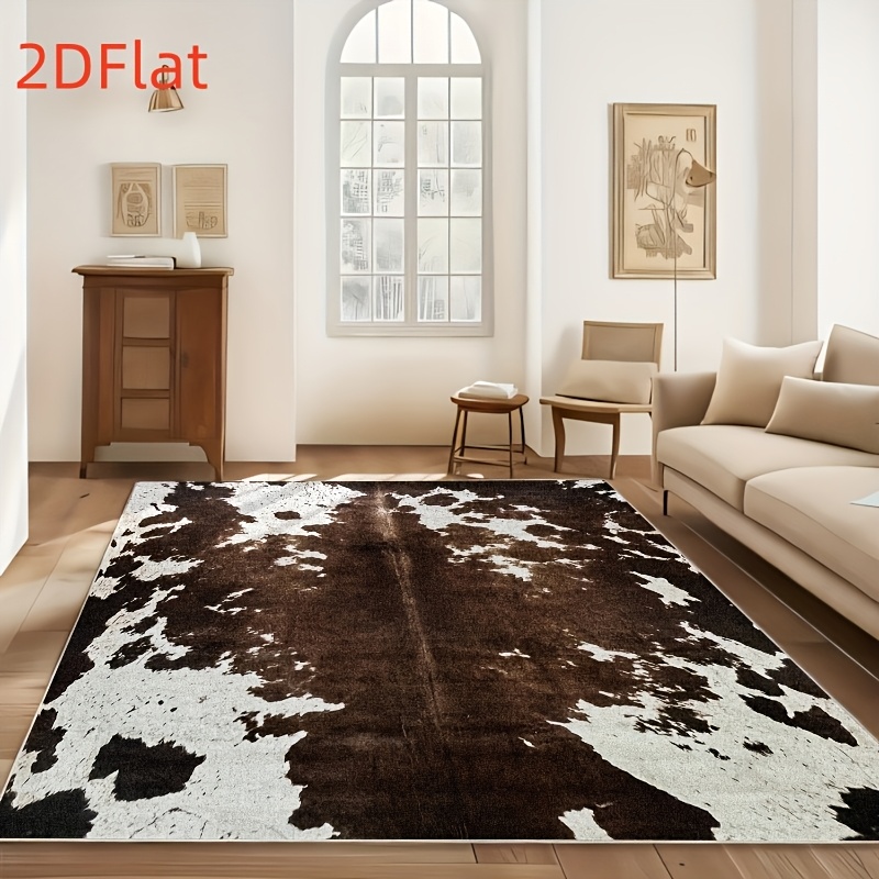 Karpet Flanel Cetak Kulit Sapi - Cowhide Rug Faux ulasan dan harga