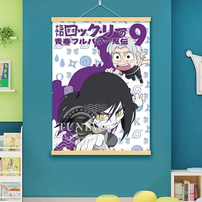 Poster Gulungan Naruto Rock Le - Home Decor Ai ulasan dan harga