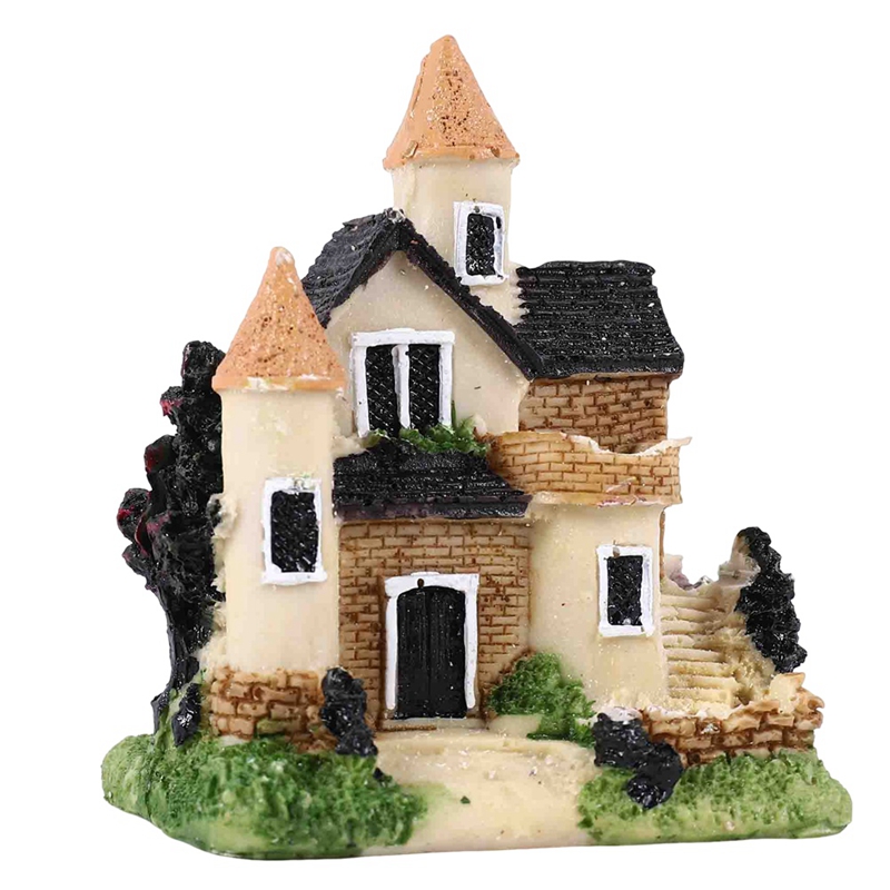 Rumah Miniatur Resin Lucu untu - Home Decor Garden ulasan dan harga