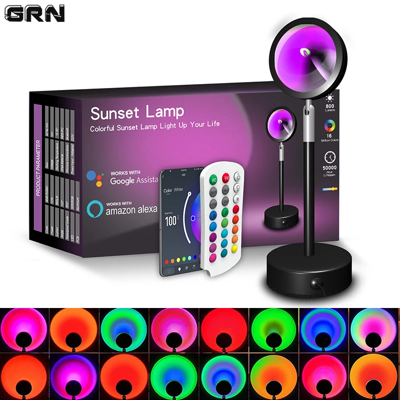 Lampu matahari terbenam LED pi - Home Decor App ulasan dan harga
