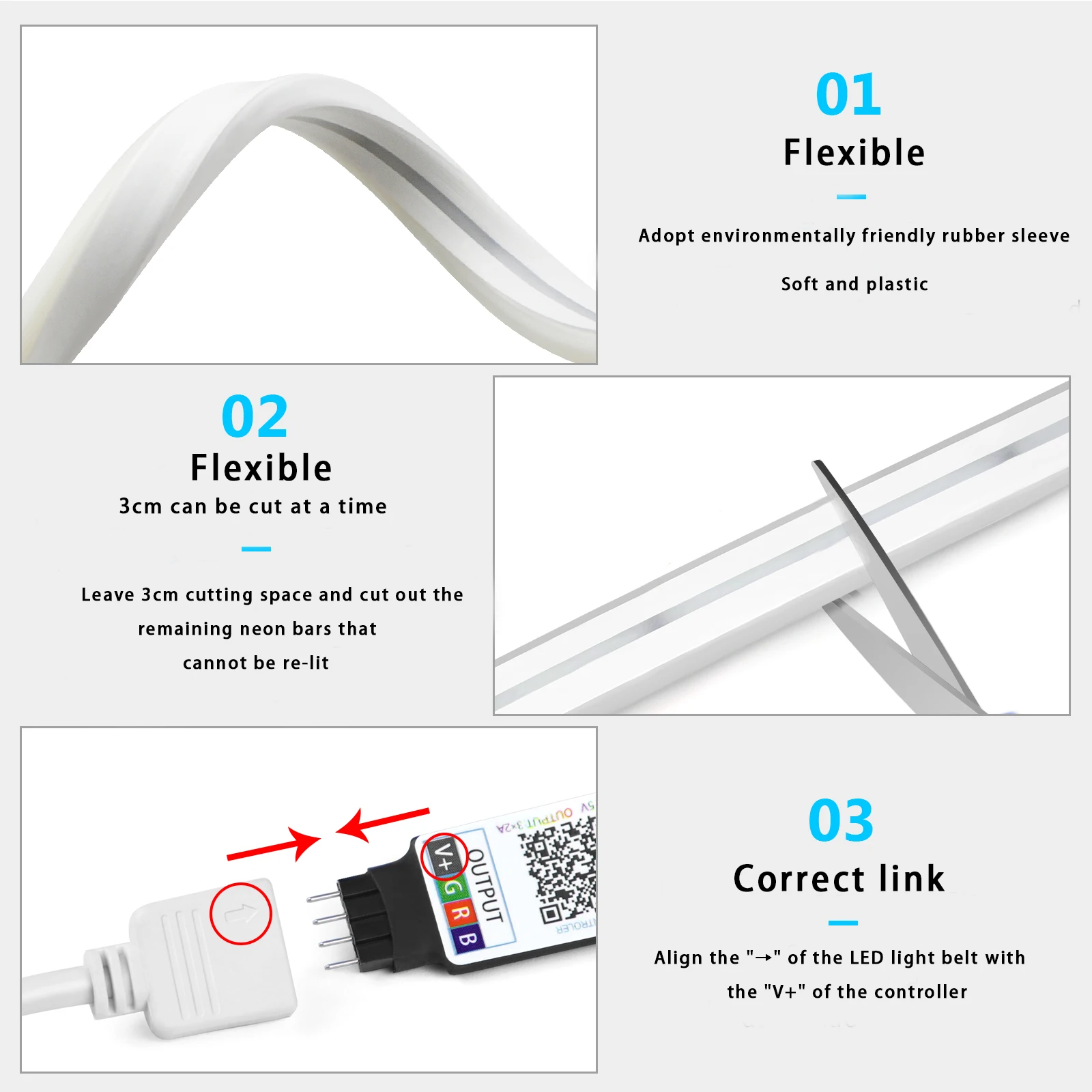 Lampu Strip LED Neon USB RGB 5 - Home Decor App ulasan dan harga