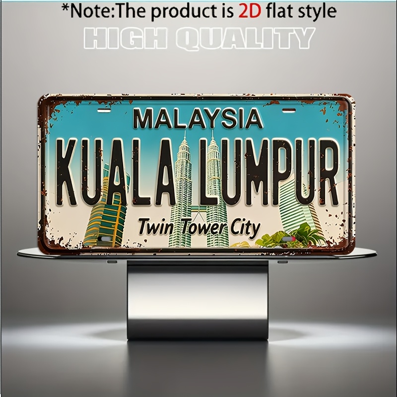 Plat Nomor Logam Vintage Kuala - Home Decor Kuala Lumpur ulasan dan harga