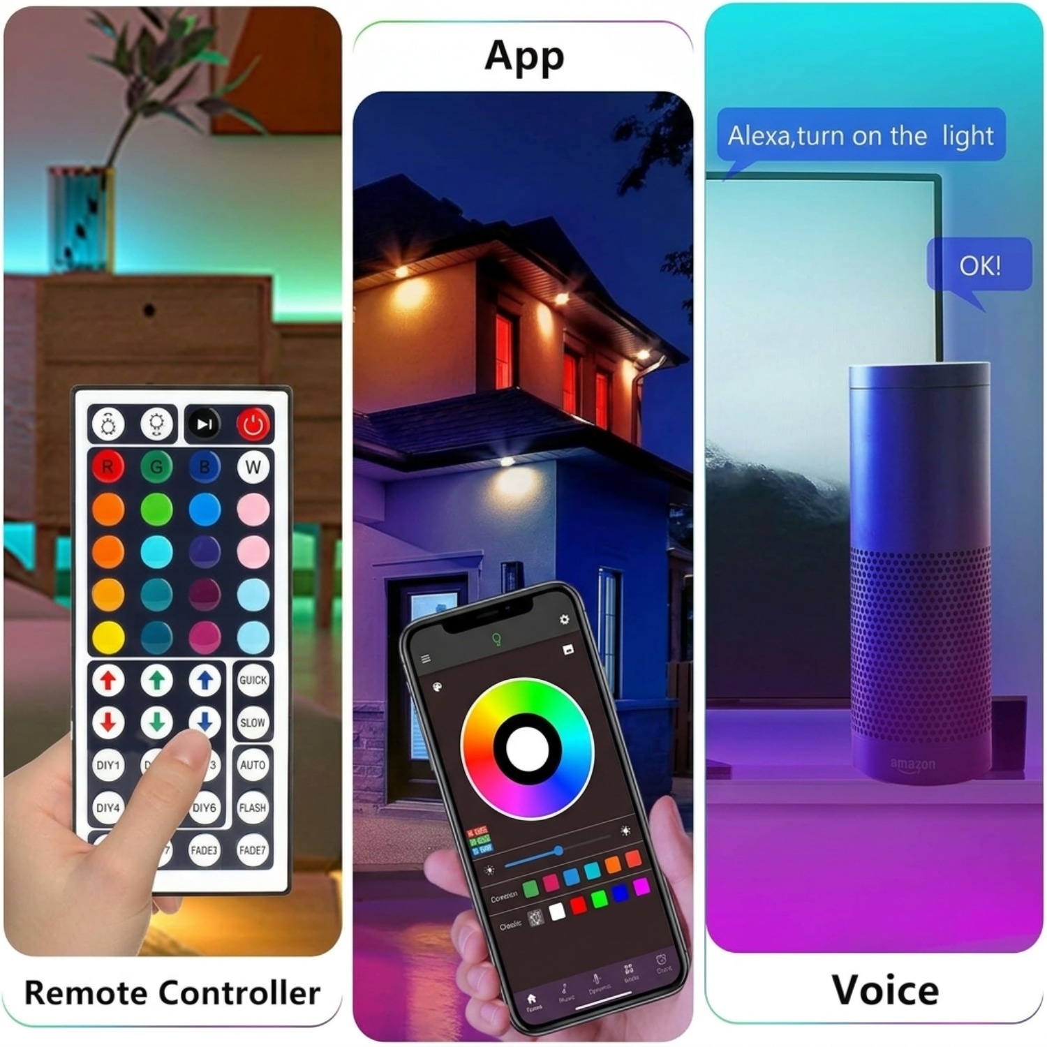 10M 20M 30M Lampu LED RGB Stri - Home Decor App ulasan dan harga
