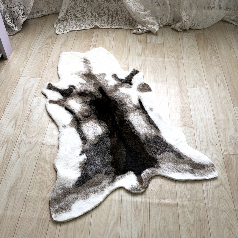 Karpet motif macan tutul sapi, - Cowhide Rug Faux ulasan dan harga
