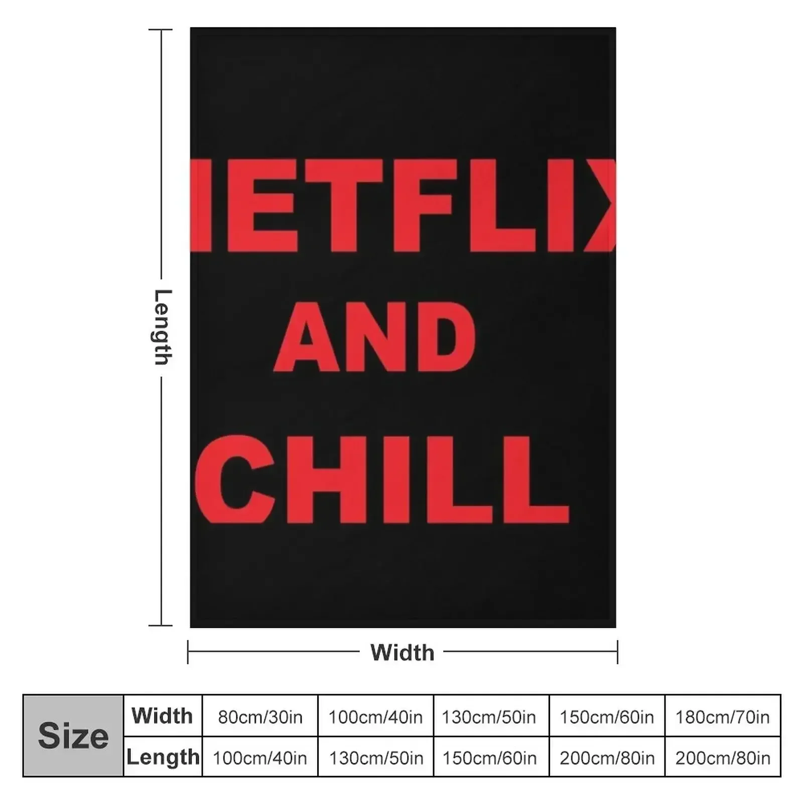 NETFLIX AND CHILL Selimut Deko - Home Decor Netflix ulasan dan harga