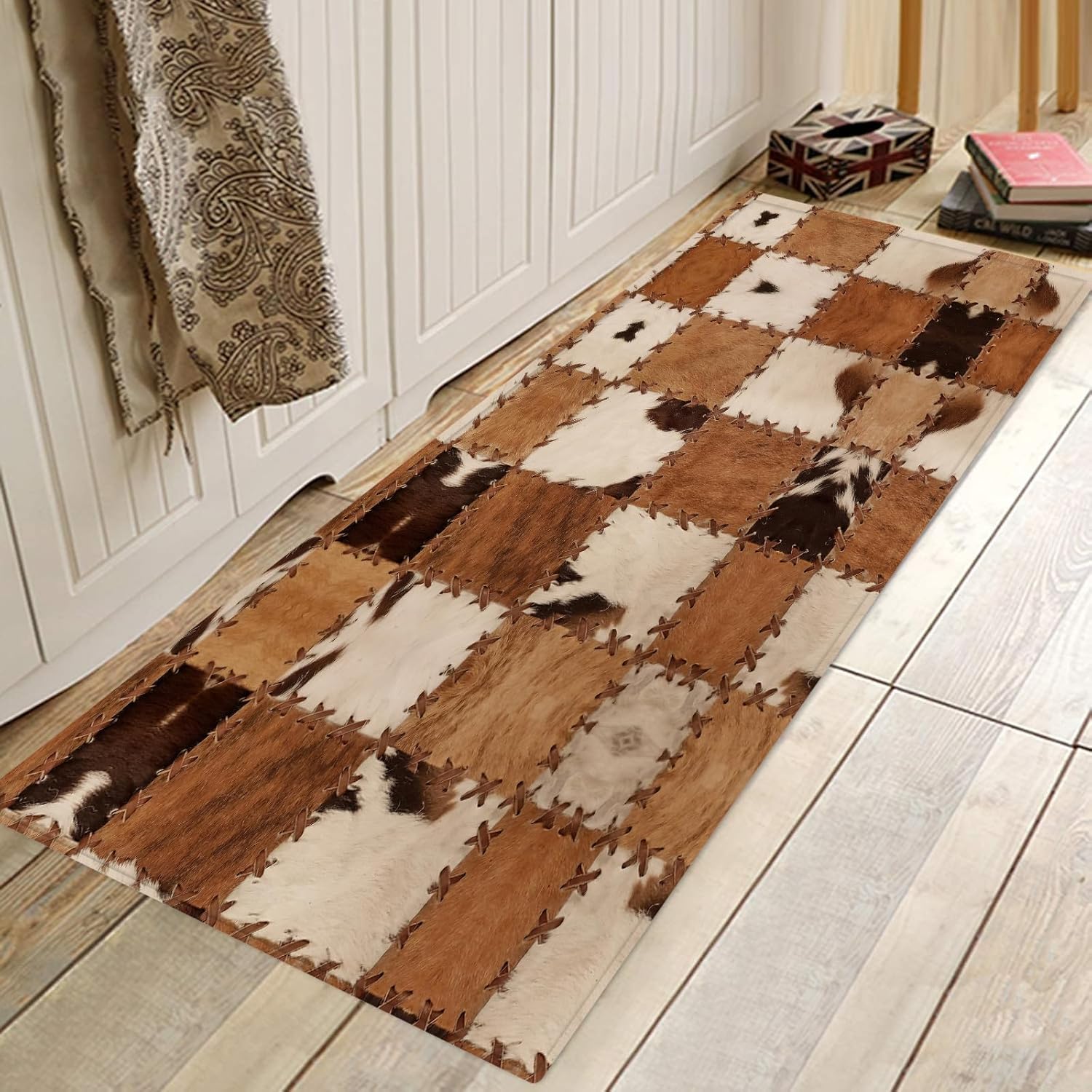 Keset Dapur Gambar Bulu Sapi T - Cowhide Rug Faux ulasan dan harga