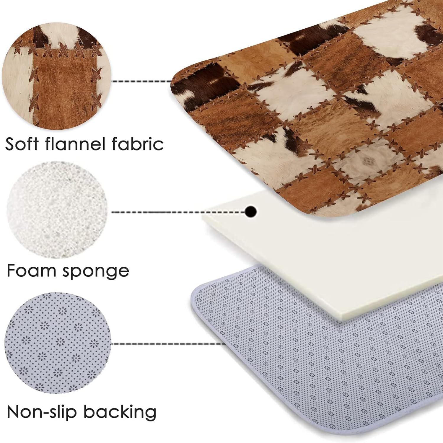 Keset Dapur Gambar Bulu Sapi T - Cowhide Rug Faux ulasan dan harga