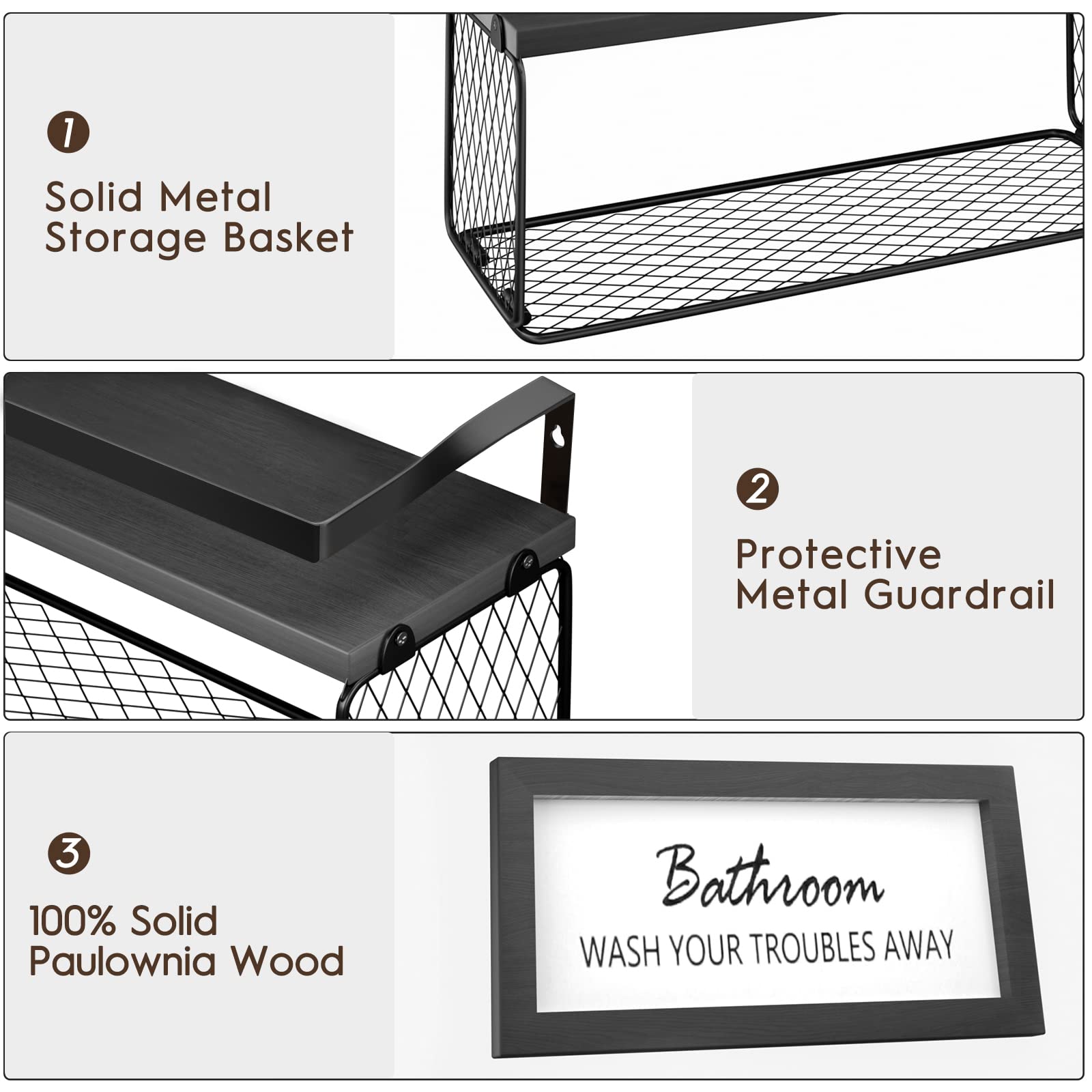 Rak Gantung dengan Keranjang P - Woven Wall Basket ulasan dan harga