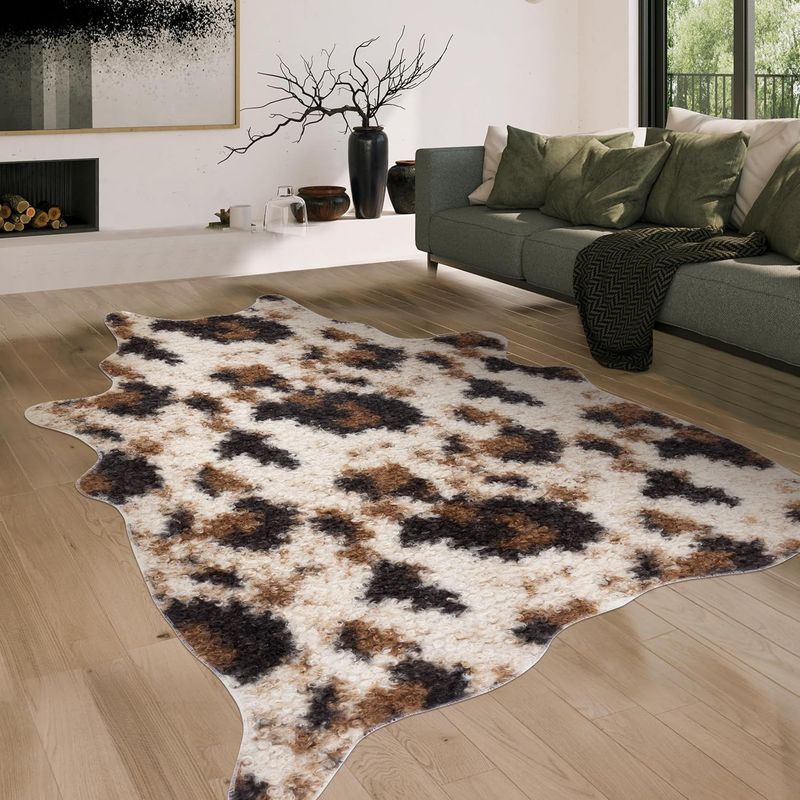 VIKAMA Karpet Kulit Hewan Imit - Cowhide Rug Faux ulasan dan harga
