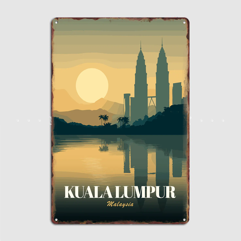 Poster Perjalanan Kuala Lumpur - Home Decor Kuala Lumpur ulasan dan harga