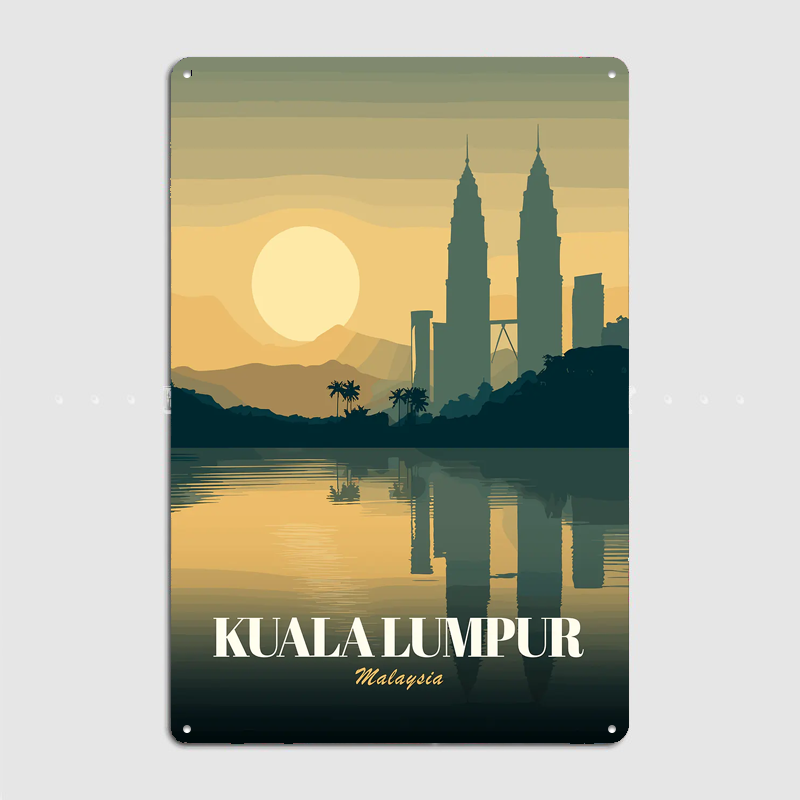 Poster Perjalanan Kuala Lumpur - Home Decor Kuala Lumpur ulasan dan harga
