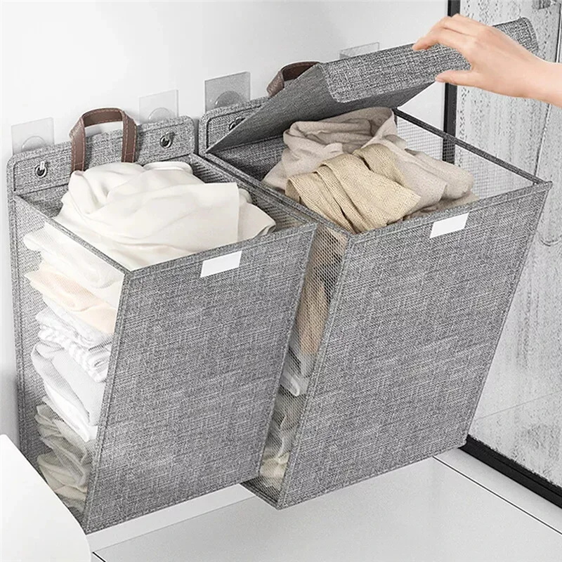 1 Buah Keranjang Cucian Lipat  - Woven Wall Basket ulasan dan harga