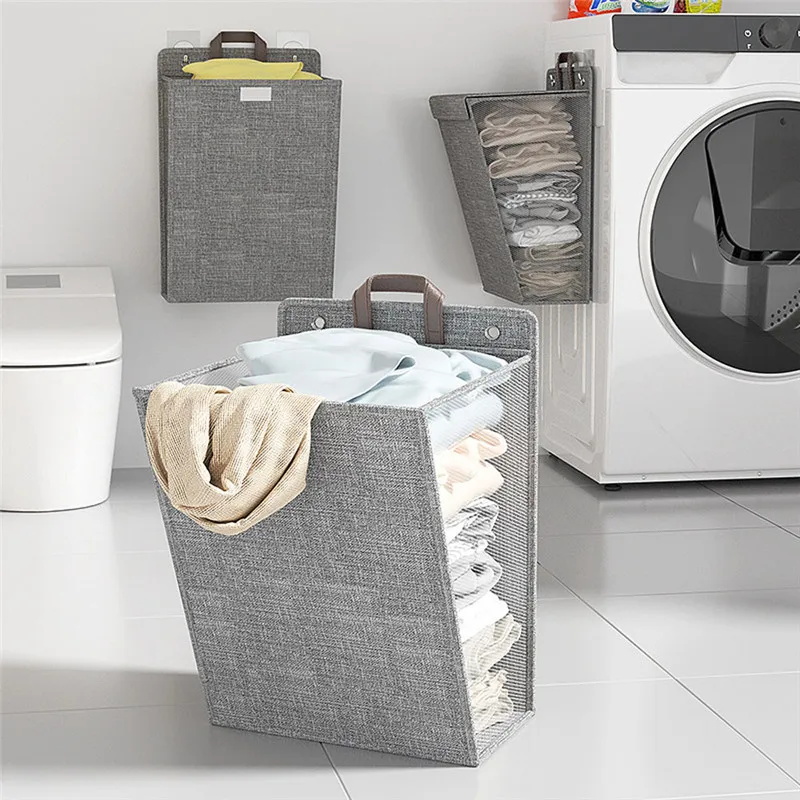 1 Buah Keranjang Cucian Lipat  - Woven Wall Basket ulasan dan harga