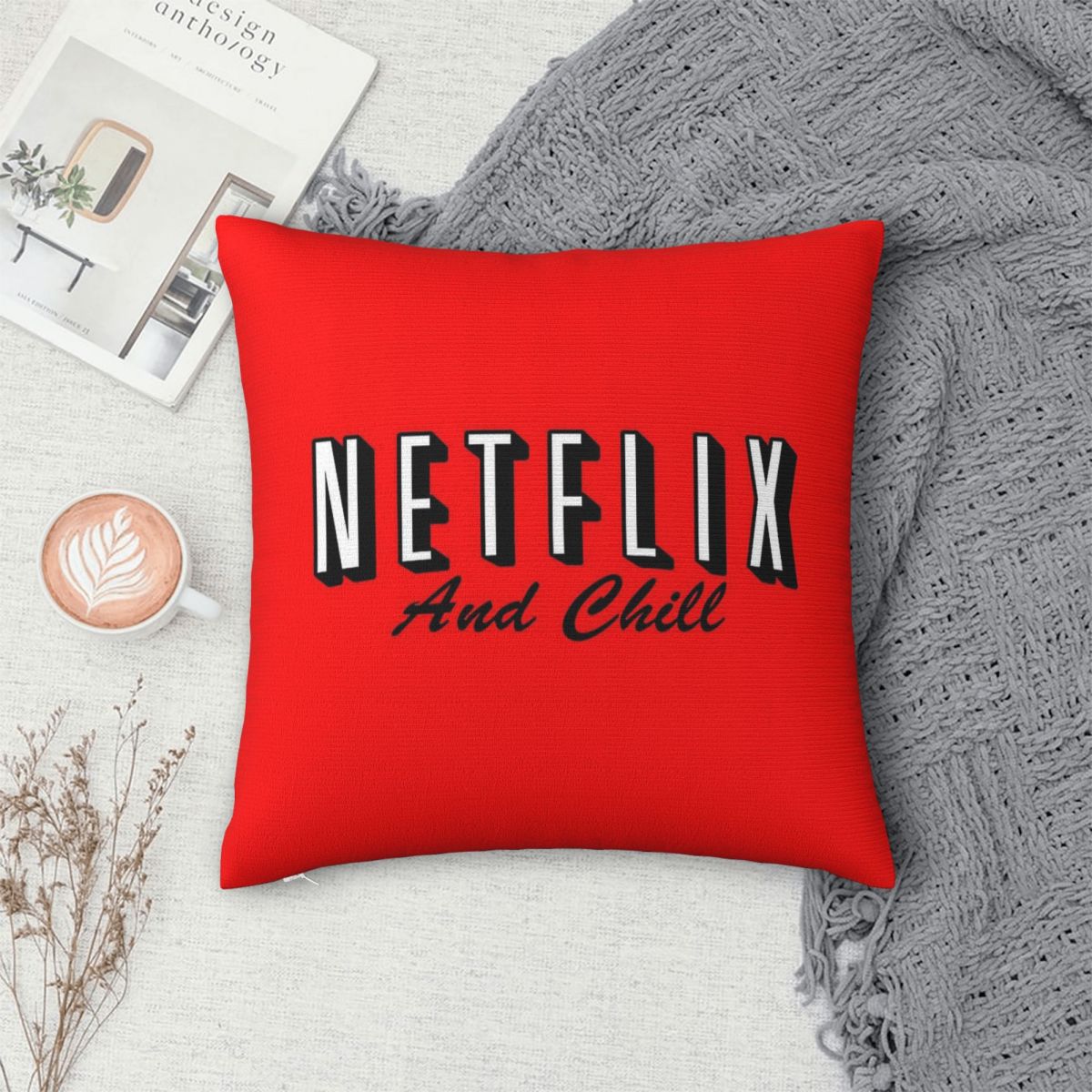 Netflix And Chill Sarung Banta - Home Decor Netflix ulasan dan harga